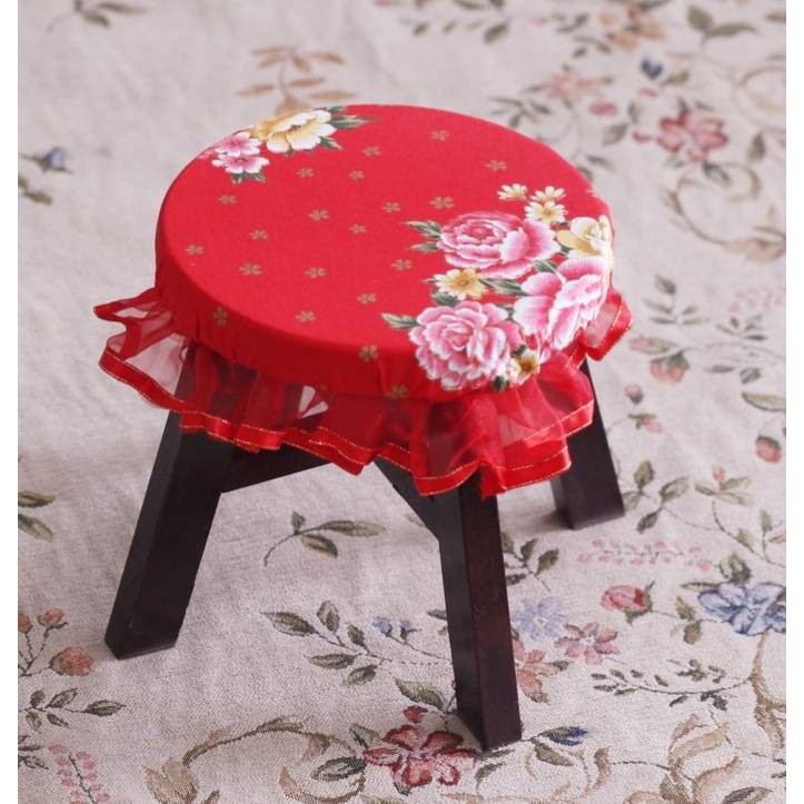 結婚用品 生子椅可拆式椅套 紅牡丹 吃茶禮喝茶禮 女方訂婚用品婚禮小物 蝦皮購物