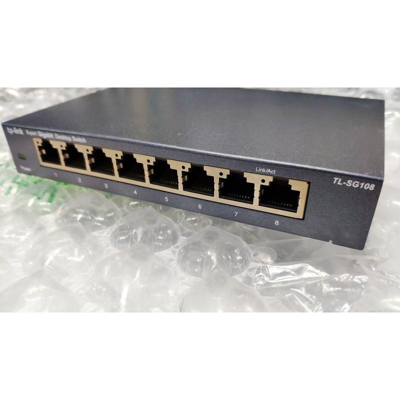 [T.A.H.K.] 保內 TP-LINK TL-SG108 8埠 專業 Gigabit 乙太網路交換器 HUB 集線器