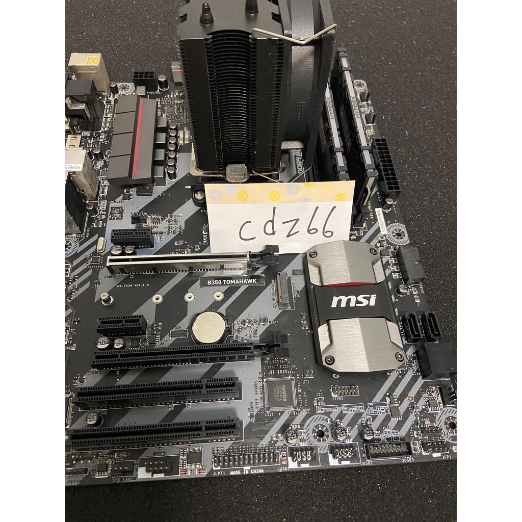 AMD Ryzen 7 1700X 8核16線 + 微星 MSI B350 TOMAHAWK AM4