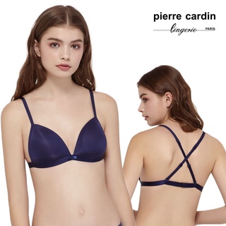 【pierre cardin 皮爾卡登女性內衣】女內衣 性感比基尼美背無鋼圈內衣 (單件-BLE藍)-209-2357B