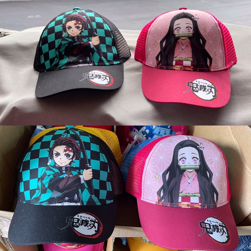 兒童帽子網帽遮陽帽鬼滅之刃帽子小魚衣舖 蝦皮購物