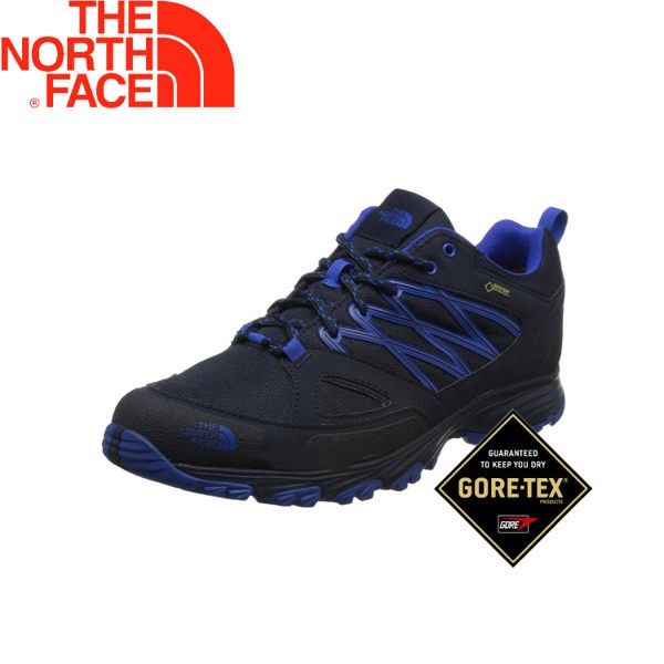 【The North Face 男款 GTX 低筒健行鞋《深藍》】V1SB/抗菌防水透氣/登山健行鞋/抓地輕型/悠遊山水