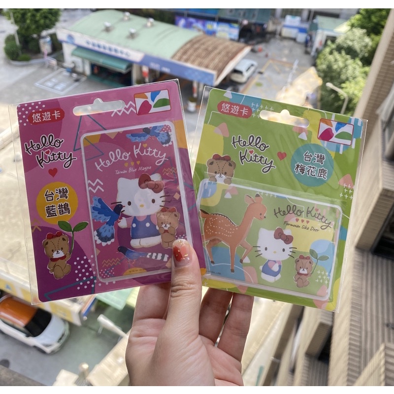 Hello Kitty 三麗鷗台灣動物系悠遊卡 梅花鹿/藍鵲