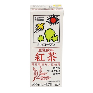 龜甲萬 紅茶風味 豆乳 200ml【Donki日本唐吉訶德】豆奶 豆漿 飲料 類奶茶口味