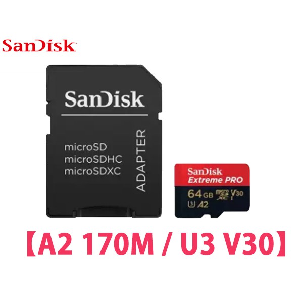 公司貨 Sandisk MicroSDXC TF Extreme Pro 64G 128G 256G U3 A2 記憶卡