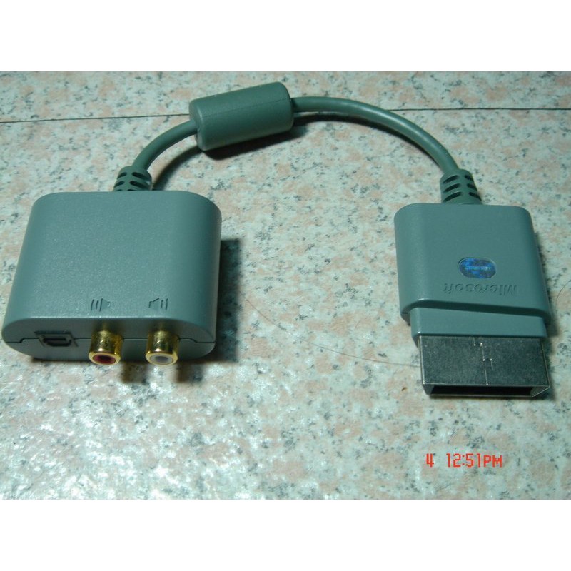 XBOX360原廠RCA音源接頭/光纖輸出端子/音訊轉接器 HDMI用 直購價300元 桃園《蝦米小鋪》