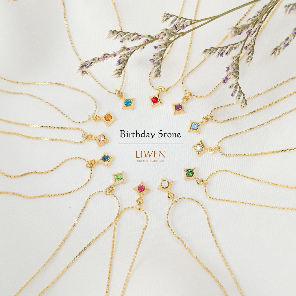 日本製 日本輕珠寶4 6月誕生石項鍊 採用施華洛世奇水晶 誕生石項鍊birthstone 蝦皮購物
