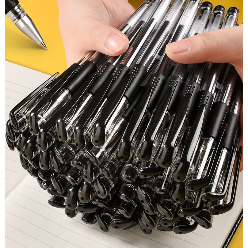 推薦👍超好寫💚大容量中性筆 巨能寫 全針管0.5mm中性筆 學生考試專用簽字筆 一次性中性筆