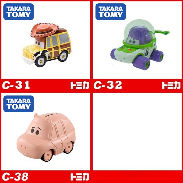 TOMICA 多美 玩具總動員 C-31 胡迪 C-32 巴斯光年 C-38 小豬 TAKARA TOMY