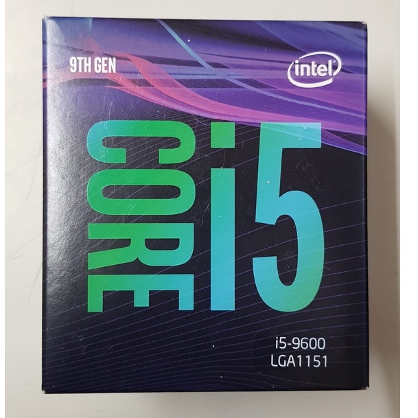 intel Core i5 9600 1151腳位 CPU 全新未拆封 原廠盒裝 原廠保固至 2022/10/30