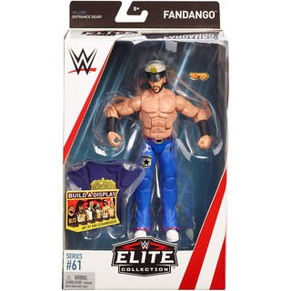☆阿Su倉庫☆WWE摔角 Fandango Elite 61 Figure 時尚警察精華版人偶附偶衣及出場配件 熱賣中
