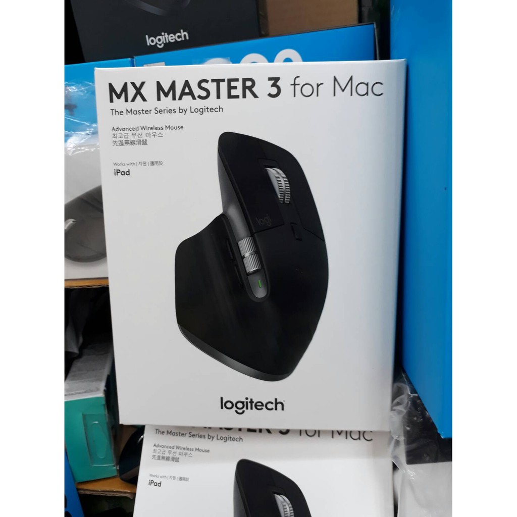 羅技 Logitech MX MASTER 3 Mac 版 無線 滑鼠 7按鍵 電磁 不鏽鋼 多機 跨機 藍芽 銀黑色