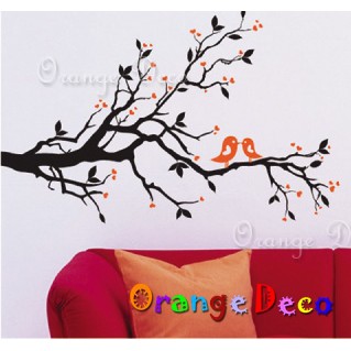 【橘果設計】喜鵲枝頭 壁貼 牆貼 壁紙 DIY組合裝飾佈置