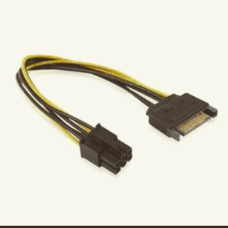 主機板 3.5吋 15P SATA公轉6PIN/6P公 公轉公 SATA電源轉6P顯示卡電源 轉接線