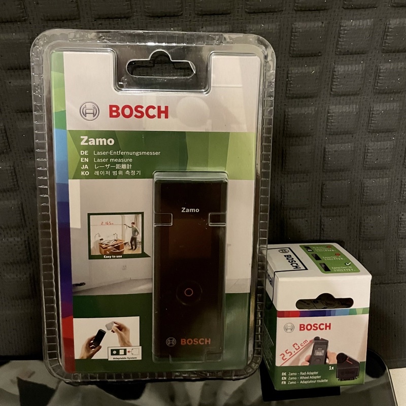 全新 Bosch Zamo3 雷射測距儀 + 滾輪測距套件