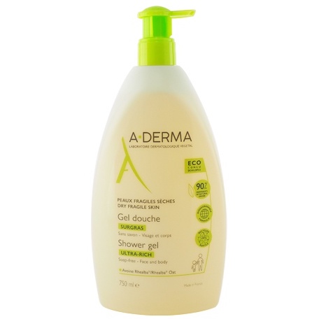 A Derma 艾芙美 燕麥潔膚泡沫凝膠(滋潤型)750ml【小三美日】D030143