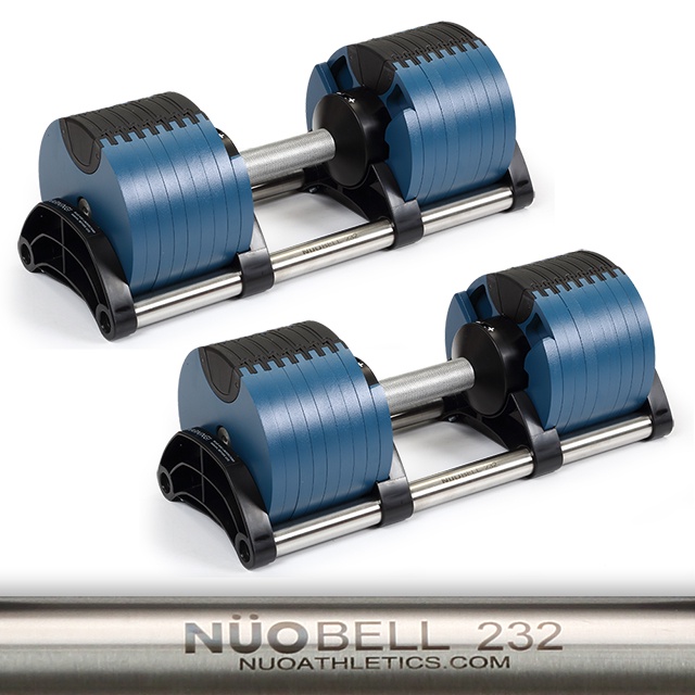 瑞典原廠NUO：NÜOBELL232可調式啞鈴32KG（藍色）【預購四月中旬到貨】