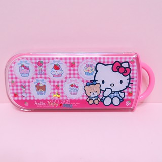 布丁泡泡 HELLO KITTY 日本製 餐具組 叉子 筷子 湯匙 三麗鷗 Sanrio