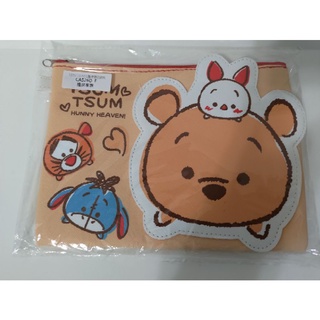 Disney迪士尼 TSUMTSUM維尼家族 立體皮革收納包 全新未拆