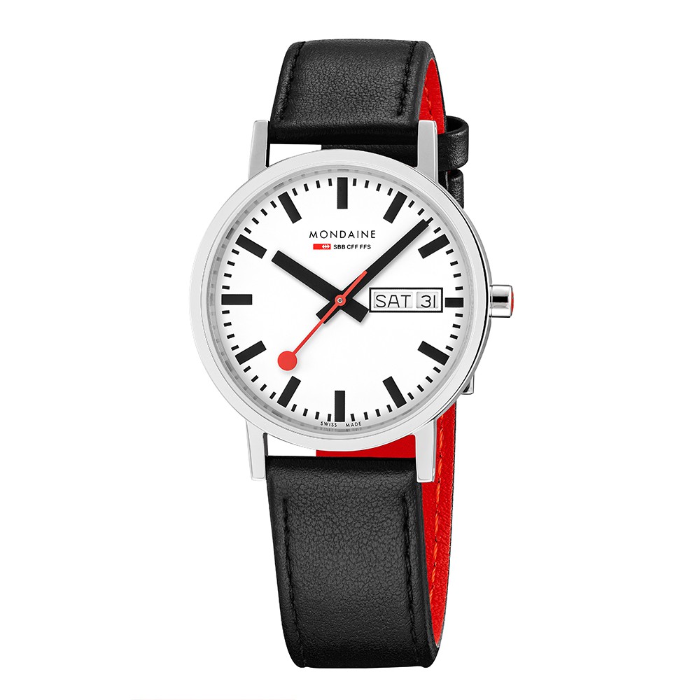 MONDAINE 瑞士國鐵 SBB Classic Day Date經典雙曆腕錶 – 36mm / 667411