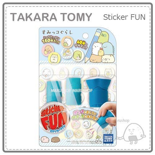 【日本】TAKARA TOMY 角落生物 白熊 企鵝  Sticker FUN 貼紙機 貼紙 印章 手作 160枚