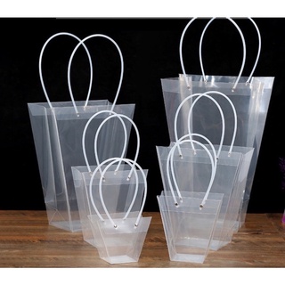 『A&E 乾燥花』透明梯形PVC袋子 / 加購袋子 / 花束袋子