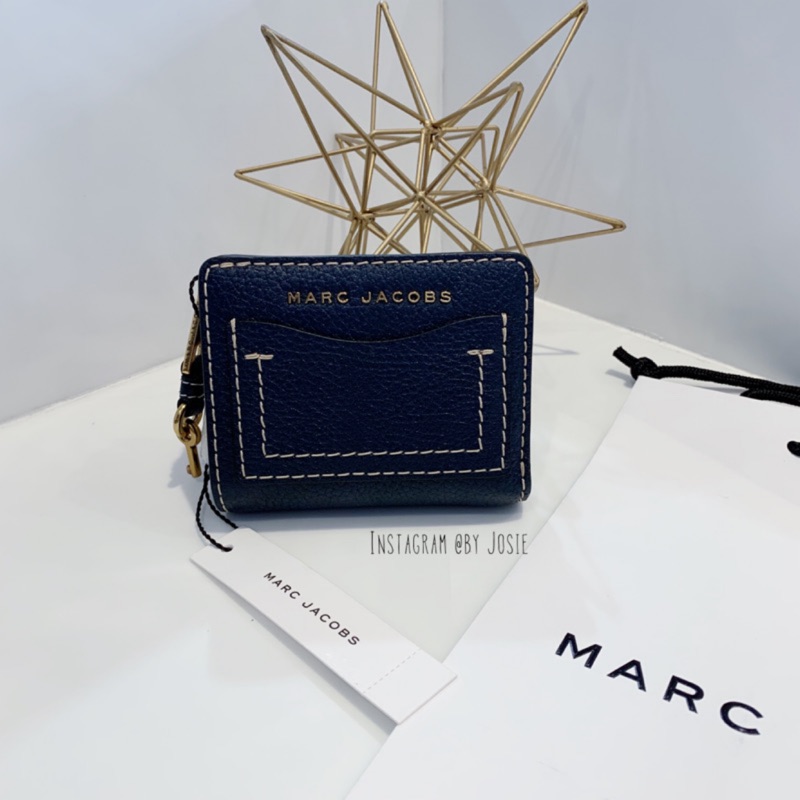 美國正品🇺🇸 Marc Jacobs MJ 專櫃款 Grind 鎖頭 皮革 mini 短夾