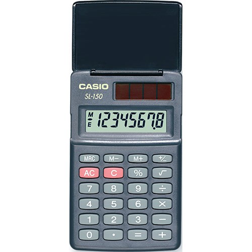 【CASIO】攜帶式 8位 掀蓋式 計算機 輕薄 攜帶 方便 太陽能 電池 可放口袋