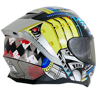 Nikko N806 N-806 安全帽 11 鋼鐵鯊魚 黑黃 第二代精裝版 全罩式 抗UV 內墨鏡 DOT《淘帽屋》