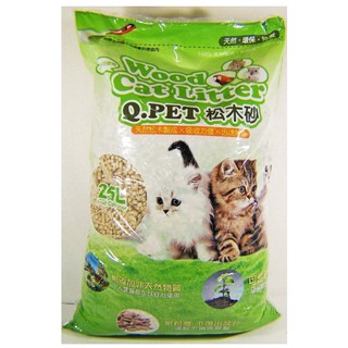 專門家 Q-PET 松木砂 松樹砂 木屑沙 貓沙 貓砂 25L（35LB）原木製作，無化工汙染，每包600元