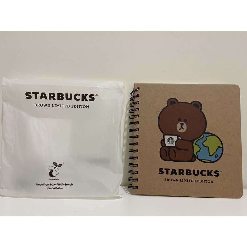 🈶 星巴克 筆記本 記事本 線圈本 starbucks line 聯名 熊大 筆記本 記事本 線圈本 硬殼筆記本 記事本