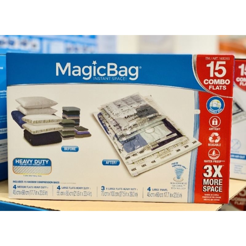 換季收納好幫手MAGICBAG 真空壓縮收納袋15入 #1600355