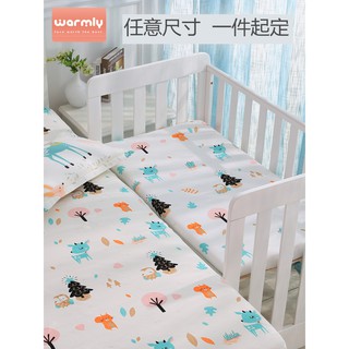 （可訂製）純棉嬰兒床笠隔尿防水透氣床單 新生寶寶床上用品兒童床罩