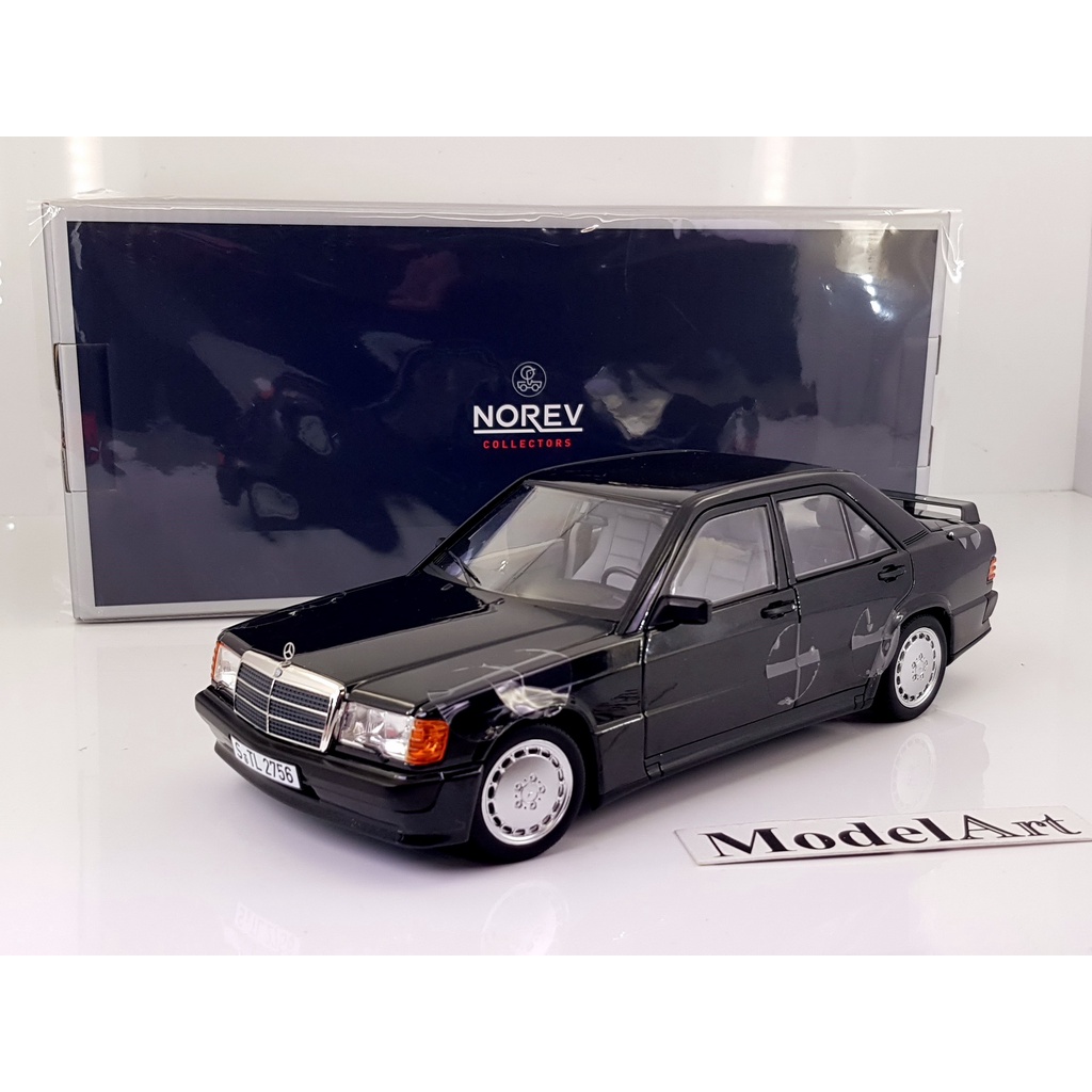 【模型車藝】1/18 Norev Mercedes-Benz 190E 2.3 16V(W201)黑【合金全開】