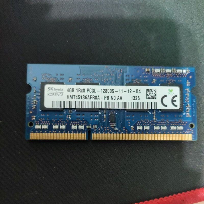 海力士ddr3 1600 4gb筆電記憶體