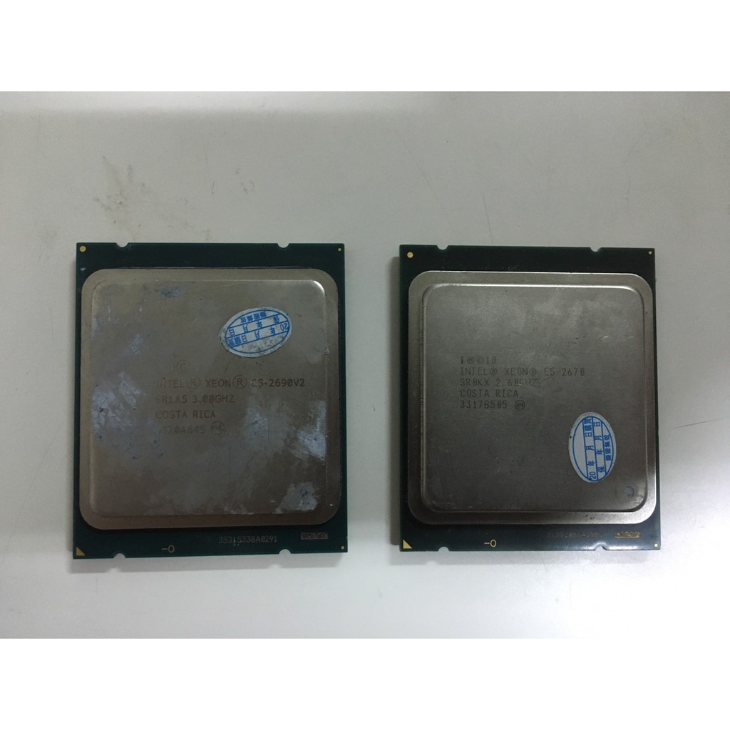(3)伺服器CPU INTEL XEON E5-2690V2 LGA2011 10核心X79處理器&lt;二手良品&gt;