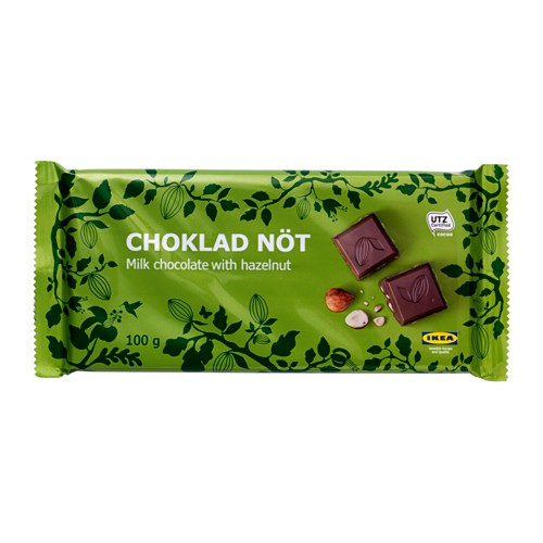 IKEA CHOKLAD NÖT 堅果 牛奶巧克力片