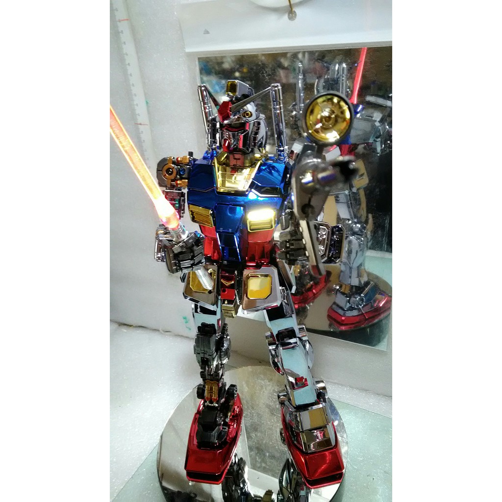 缺貨 Pg 1 60 噴塗成品chrome 電鍍鏡面初鋼類金屬formania Ex 星戰rx 78 2 鋼彈 蝦皮購物