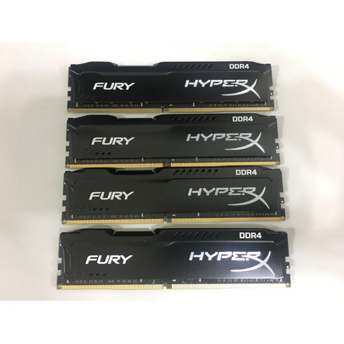 二手 近全新 金士頓 HyperX FURY DDR4 2666 8GB 4件套組 終身保固
