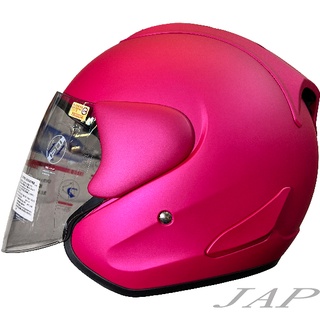 CBR S100 素色 平桃紅 R帽 內襯全可拆洗 半罩 復古帽 安全帽《遠古騎士》