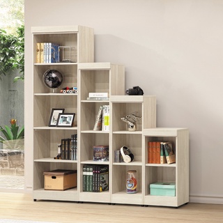 鋼刷白2尺開放式書櫃 鋼刷白階梯式4.8尺書櫃 鋼刷階梯式3.7尺書櫃 YD米恩居家生活