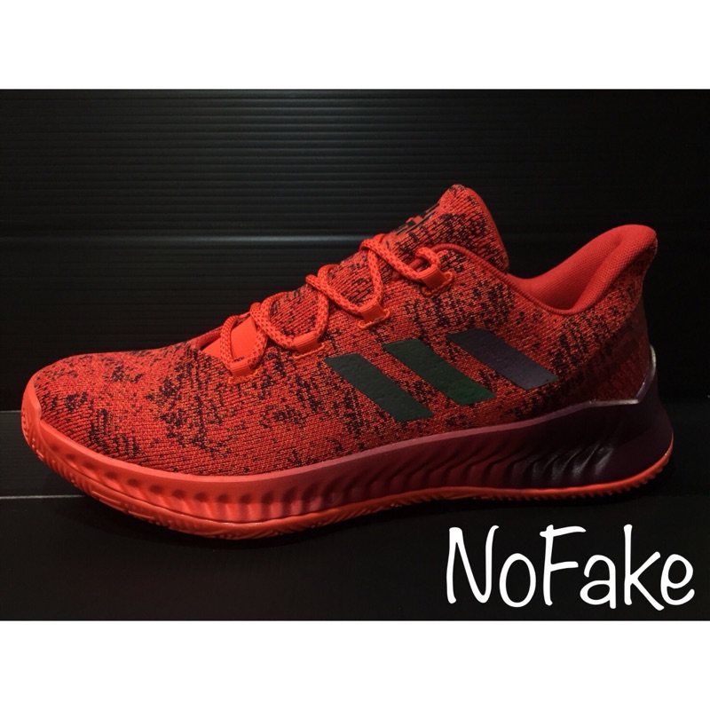 【NoFake】Adidas 男 HARDEN B/E X 籃球鞋 Bounce氣墊 紅黑色-CG5981