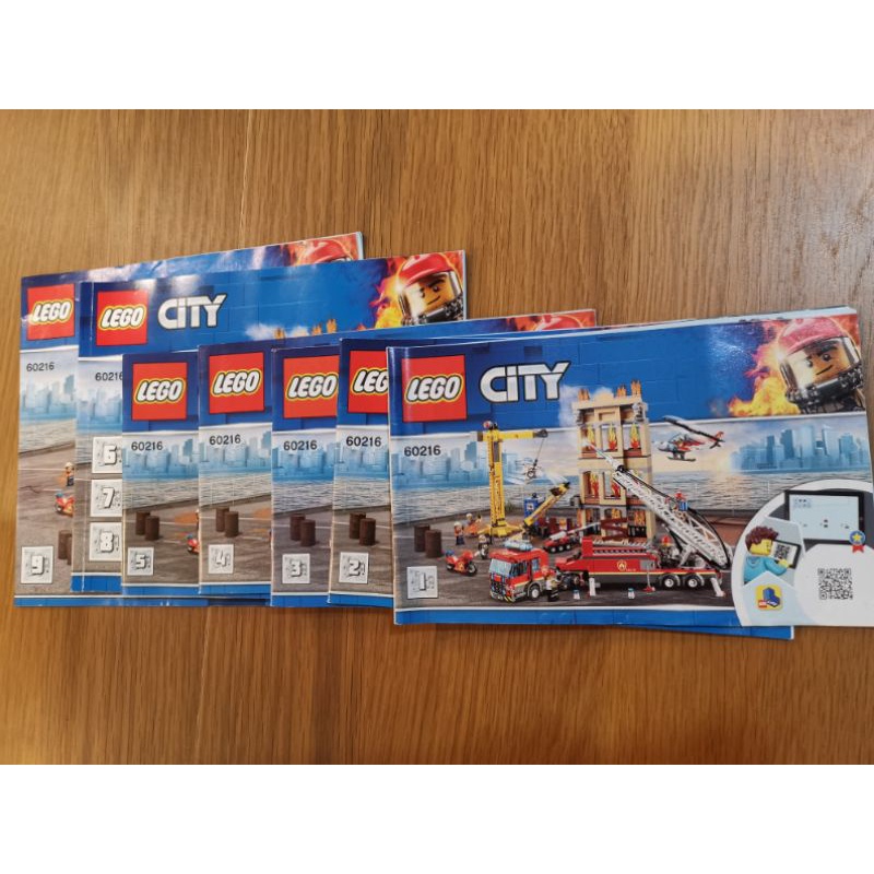 樂高說明書LEGO 60216 城市系列 市區消防隊 全部1-9