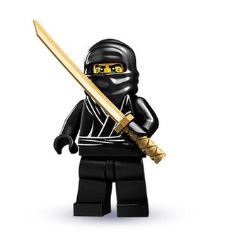 【合川玩具】現貨 樂高 LEGO 8683抽抽樂人偶包 黑衣忍者 全新已拆確認