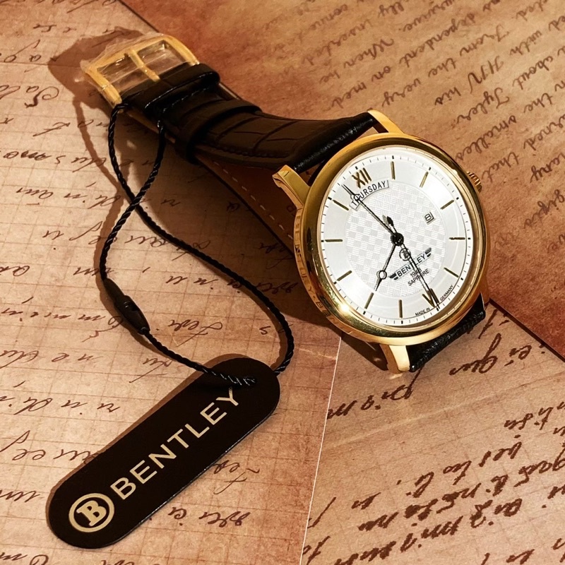 JBI BOUTIQUE✔️ 賓利 BENTLEY 經典素面 真皮腕錶 ‼️可以直接上百貨公司做保固‼️