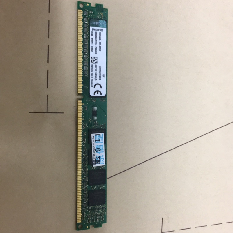 金士頓 Kingston DDR3 1600 4G 單面 記憶體