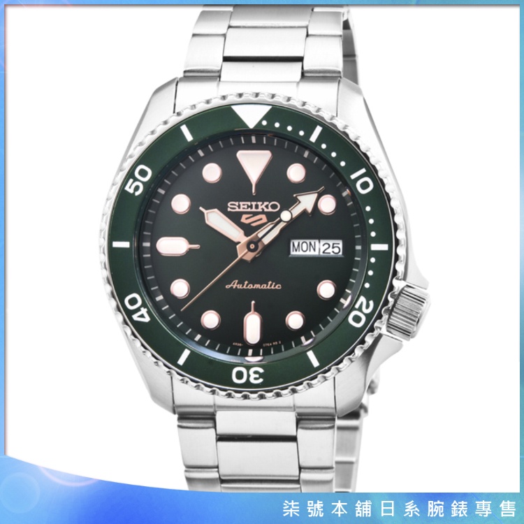 【柒號本舖】SEIKO精工次世代5號機械鋼帶腕錶-綠水鬼 / SRPD63K1 (台灣公司貨)