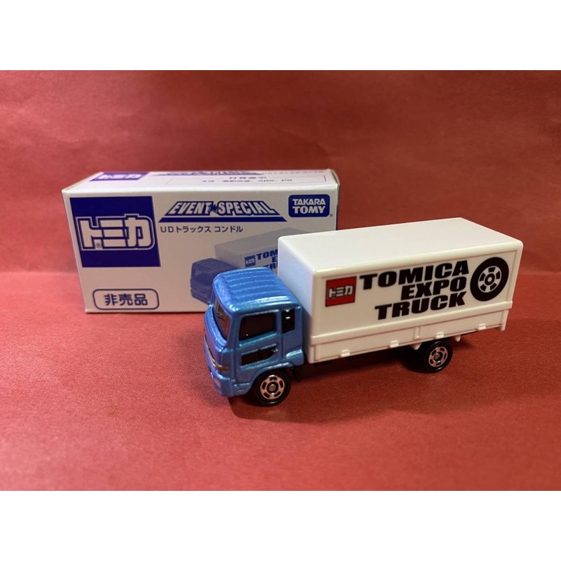 TOMY TOMICA 大阪 東京 博 博覽會 會場 非賣品 非売品 入場券車 UD 卡車 貨櫃車 貨車 宣傳車 廣告車