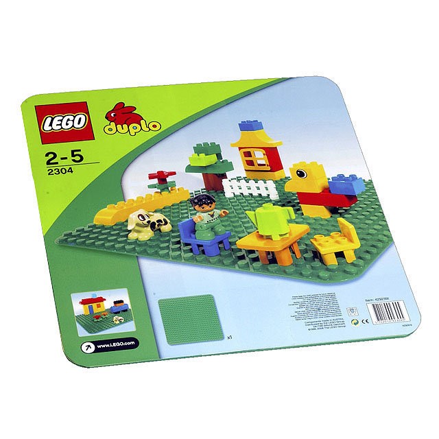 【積木樂園】樂高 LEGO 2304 得寶樂高 Deplo系列 綠色大底板 10980
