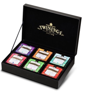 Twinings 唐寧茶 典藏風革鉑金禮盒(6格x30包茶袋)附提袋